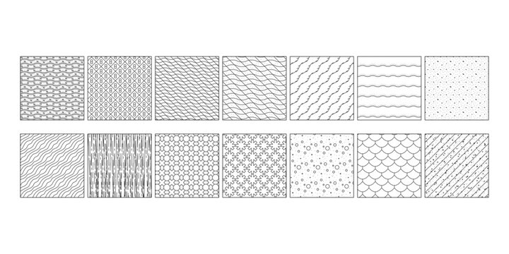 Landscape Design CAD Floor Tile Pattern, Architectural and Urban Planning Illustration for Outdoor and Garden Projects