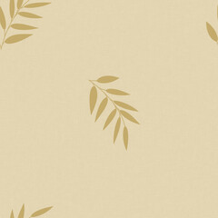Golden Leaf Minimalist Pattern