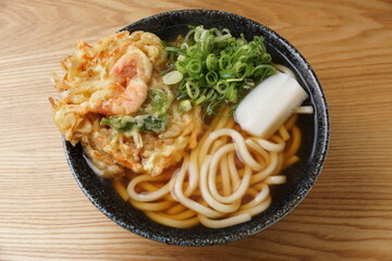 海老かき揚げ天ぷらうどん
