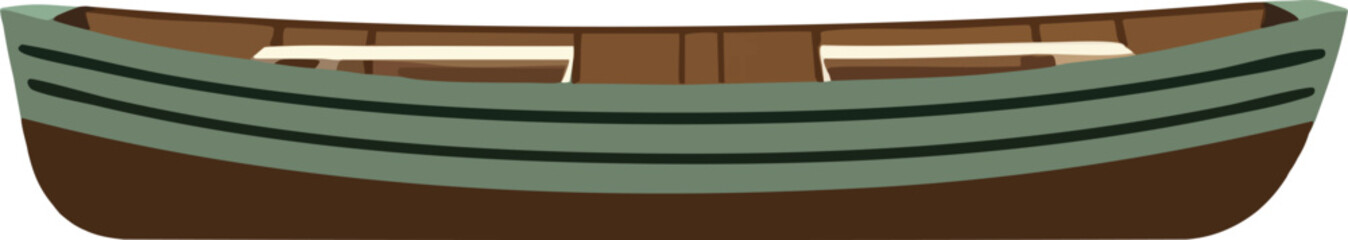 Small Lake Boat Side View