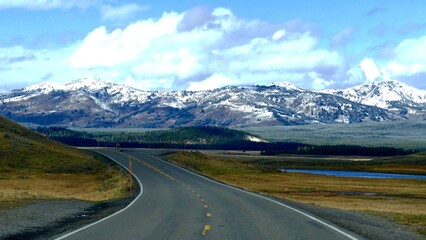 mountain road in the mountains