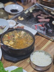 Traditional Korean food: Doenjang jjigae
