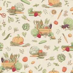Rustic Vegetable Garden Pattern
