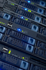 Stacked network nas servers for cloud storage