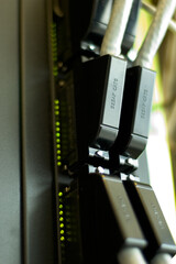 Router fiber optics network connectivity switch device cables