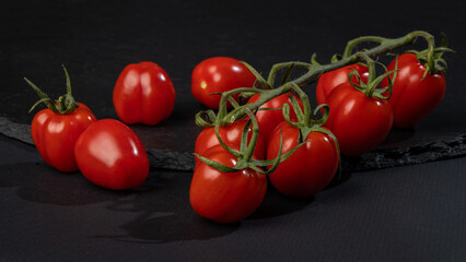 tomatoes on a wooden table