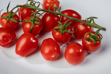 red tomatoes on a vine