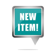 New item tag. Sale promo banner. Special offer sticker. Vector announcement label.