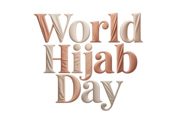 Obraz premium Promote cultural understanding and empowerment with this elegant World Hijab Day design for inclusive campaigns and events celebrating diversity and faith