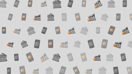 financial pattern digital currency banking crisis risk seamless background - Powered by Adobe