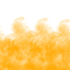 sun in the sky, orange smoke background, colorful smoke