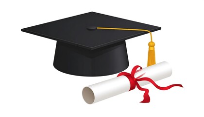 Graduation Cap and Diploma: Symbol of Achievement, Education, and Success