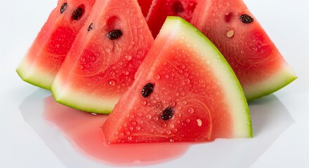 Fresh watermelon slices juicy fruit summer treat refreshing snack healthy food delicious dessert tasty diet