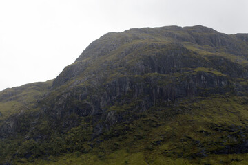 Panoramic view of Glencoe, near Fort William, in the Scottish Highlands, Scotland