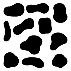 Abstract Cow Pattern – Modern Monochrome Animal Print Design