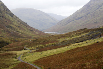 Panoramic view of Glencoe, near Fort William, in the Scottish Highlands, Scotland