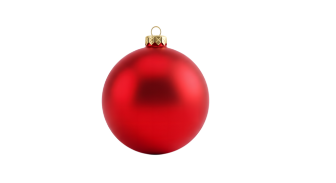 A single shiny red oval christmas ornament with a gold cap isolated on a black background