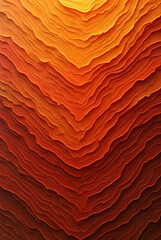 a vibrant gradient of orange hues forming layered abstract patterns