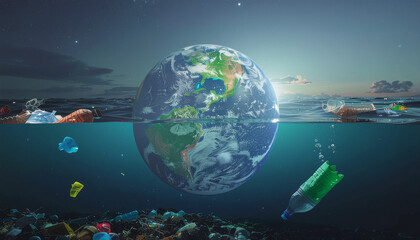 Naklejka premium global warming concept