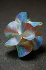 A mesmerizing holographic tessellation creating smooth, flowing waves in vibrant, shifting colors that captivate the viewer's imagination.