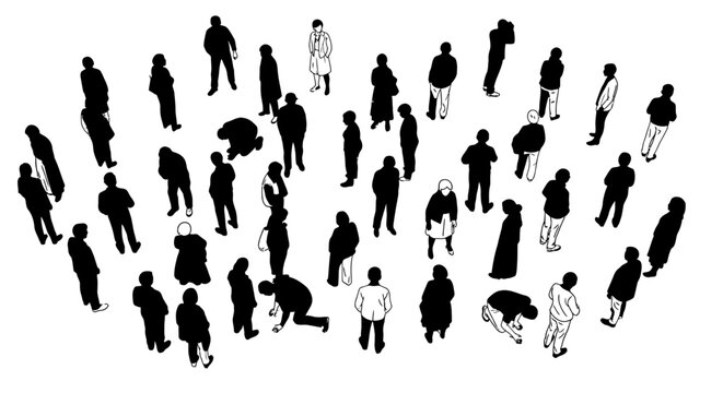 crowd of people diverse group of people gathering from above illustrating social dynamics and human interaction in a densely populated area