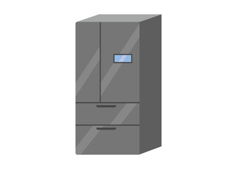 黒い新型の冷蔵庫