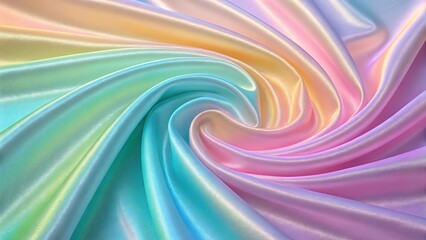 Iridescent gradient mesh textile creates a stunning visual effect with flowing colors and smooth texture