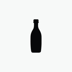 bottle vector icon silhoutte vector template