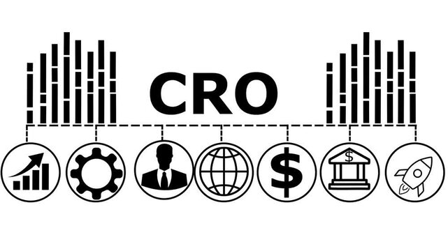 CRO concept design representing Conversion Rate Optimization for business growth and digital success.Symbol of analytics, user experience, and strategies to maximize results.