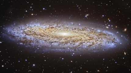 A single, glowing speck of cosmic dust on an epic journey through intergalactic space.
