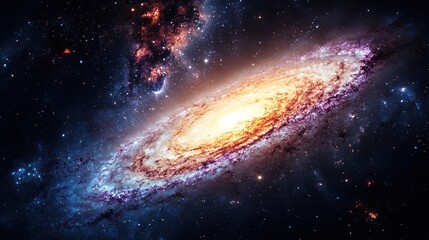 A single, glowing speck of cosmic dust on an epic journey through intergalactic space.
