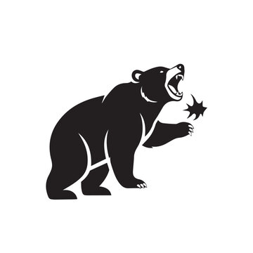 Angry bear roaring