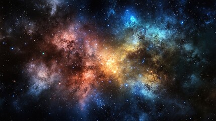 A single, glowing speck of cosmic dust on an epic journey through intergalactic space.
