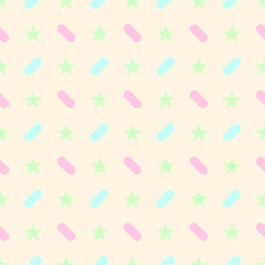 Colorful Sprinkles Seamless Pattern Background. Abstract Dessert Backdrop. Vector Illustration