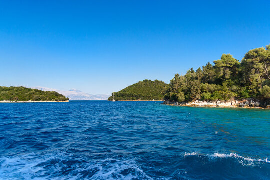 Skorpios or Scorpios a private island by Aristotle Onassis, in the Ionian Sea in Greece near Lefkada