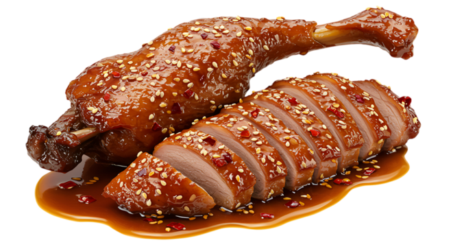 rich chocolate swirls flowing elegantly on transparent background