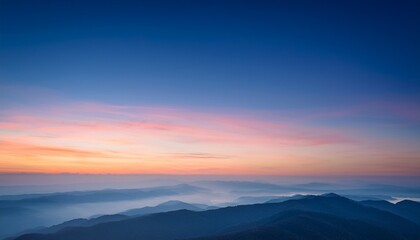 Obraz premium Serene Abstract Landscape With Soft Gradient Hues Blending Into A Tranquil Sky