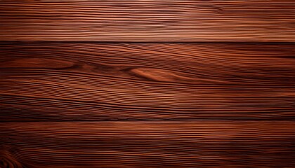 Fototapeta premium Rich Medium Brown Wood Grain Texture With Subtle Variations In Tone And Linear Patterns Exhibiting A Smooth Polished Surface