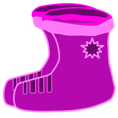 Pink baby boot
