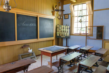 classroom in old school