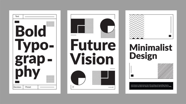 Minimal Typography Vector Template – Editable Poster, Flyer & Cover Design with Clean Text Layout.