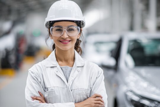 Female automotive worker mechanic repair service garage professional technician for people work - Powered by Adobe