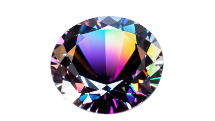 Shining colorful diamond stone for premium products, luxury campaigns, store displays, or inspirational graphic templates