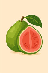 red guava vector