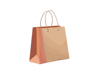Ecommerce shopping bag clipart design digital art modern flat style creative visualization