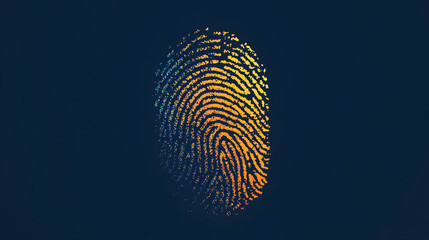 Unique Identity: A detailed close-up of a vibrant fingerprint, a symbol of individuality, mystery, and security. It embodies the essence of unique identity and the intrigue of forensic science.