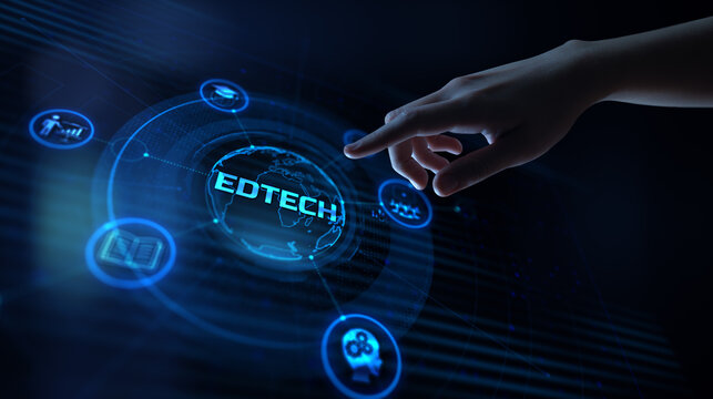 EdTech Educational Technology and Digital Learning Innovation Concept.