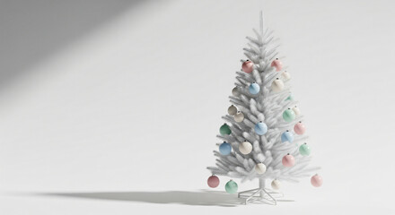 Minimalist christmas card background with elegant tree design for holiday greetings.