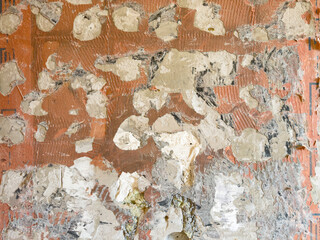 Drywall Patching Dots on Orange Primer