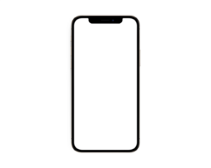 Smart phone mockup set blank isolated Transparent screen , PNG High quality Image device front view shadow Mobile phone app user experience UX or app UX